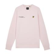 Print Crew Neck Sweatshirt Lyle & Scott , Pink , Heren