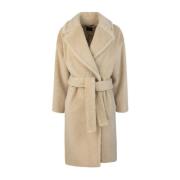 Lange wollen jas met sjaalkraag Max Mara , Beige , Dames