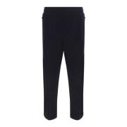 Zwarte Katoenen Regular Fit Broek Moschino , Black , Heren