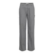 Grijze Gestreepte Ruimvallende Cargo Broek Sofie Schnoor , Gray , Dame...