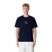 Marine Katoen Regular T-shirt C.p. Company , Blue , Heren