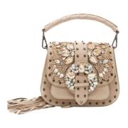 Bandolier met glitterdetail Alma EN Pena , Beige , Dames