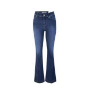 Blauwe Flare Denim Jeans Liu Jo , Blue , Dames