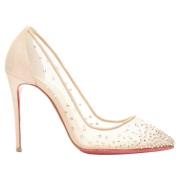 Pre-owned Plastic heels Christian Louboutin Pre-owned , Beige , Dames