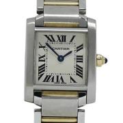 Pre-owned Stainless Steel watches Cartier Vintage , Beige , Dames