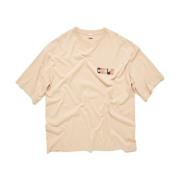 Logo Print Ronde Hals T-Shirt Cycle , Beige , Heren