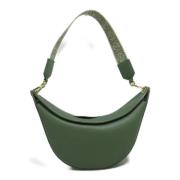 Pre-owned Leather shoulder-bags Loewe Pre-owned , Green , Dames