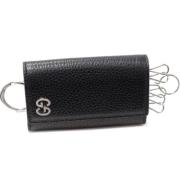 Pre-owned Leather key-holders Gucci Vintage , Black , Dames