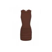 Doorschijnende Tule Tankjurk Saint Laurent , Brown , Dames