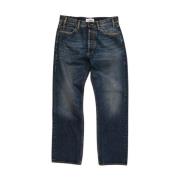 Indigo Denim Straight Leg Jeans Cycle , Blue , Heren