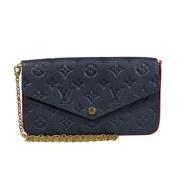 Pre-owned Fabric louis-vuitton-bags Louis Vuitton Vintage , Blue , Dam...