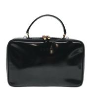 Pre-owned Leather clutches Gucci Vintage , Black , Dames