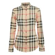 Pre-owned Cotton tops Burberry Vintage , Brown , Dames