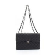 Pre-owned Leather shoulder-bags Chanel Vintage , Black , Dames