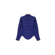 Lyocell Lange Mouw Knoopshirt Isabel Marant , Blue , Dames