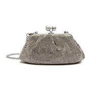 Zilveren Pasticcino Tas met Strass Max Mara , Gray , Dames