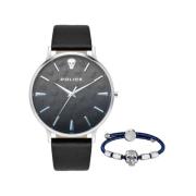 Roestvrijstalen kwarts herenhorloge grijs Police , Gray , Heren