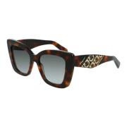 Dark Havana/Grey Shaded Sunglasses Sf1023S Salvatore Ferragamo , Brown...