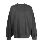 Nelson Sweat Garment Dyed Carhartt Wip , Black , Heren