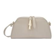 Elegante Crossbody Tas met Verfijnde Details Furla , White , Dames