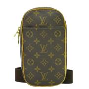 Pre-owned Canvas clutches Louis Vuitton Vintage , Brown , Dames