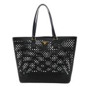 Pre-owned Leather totes Prada Vintage , Black , Dames