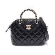 Pre-owned Leather handbags Chanel Vintage , Black , Dames