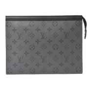 Pre-owned Canvas clutches Louis Vuitton Vintage , Black , Heren