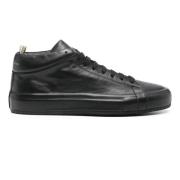 Eenvoudige Leren Sneakers Officine Creative , Black , Dames