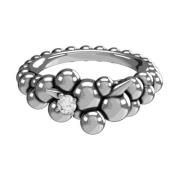 Ring met puntige kralen en diamant John Richmond , Gray , Dames