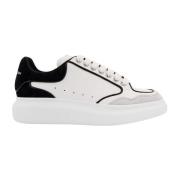 Contrasterende Profiel Leren Sneakers Alexander McQueen , White , Here...