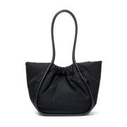 Gerimpelde Nylon Tote Tas Proenza Schouler , Black , Dames