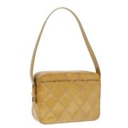 Pre-owned Canvas chanel-bags Chanel Vintage , Yellow , Dames