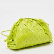 Pre-owned Leather clutches Bottega Veneta Vintage , Green , Dames