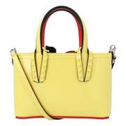 Leather totes Christian Louboutin , Yellow , Dames