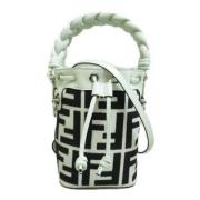 Pre-owned Canvas handbags Fendi Vintage , White , Dames