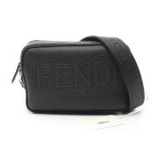 Pre-owned Leather shoulder-bags Fendi Vintage , Black , Heren