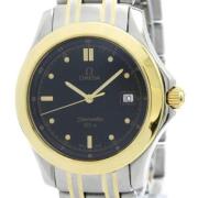 Pre-owned Yellow Gold watches Omega Vintage , Black , Heren