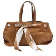 Pre-owned Leather totes Carolina Herrera Pre-owned , Brown , Dames