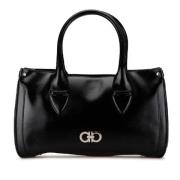 Pre-owned Canvas handbags Salvatore Ferragamo Pre-owned , Black , Dame...