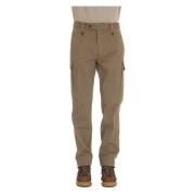 Elegante broek met ritssluiting Myths , Brown , Heren