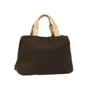 Pre-owned Nylon handbags Burberry Vintage , Brown , Dames