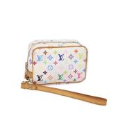 Pre-owned Canvas handbags Louis Vuitton Vintage , White , Dames