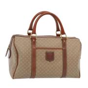 Pre-owned Leather handbags Celine Vintage , Beige , Dames