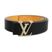 Pre-owned Fabric belts Louis Vuitton Vintage , Black , Heren