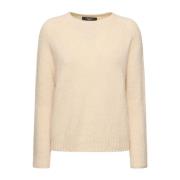 Zachte pasvorm alpaca katoen trui Max Mara Weekend , White , Dames