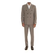 Elegant Pak voor Mannen Paoloni , Beige , Heren