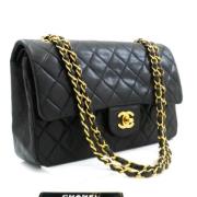 Pre-owned Leather chanel-bags Chanel Vintage , Black , Dames