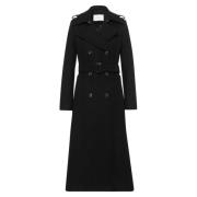 Tijdloze Klassieke Trenchcoat IVY OAK , Black , Dames