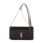 Pre-owned Leather shoulder-bags Yves Saint Laurent Vintage , Black , D...